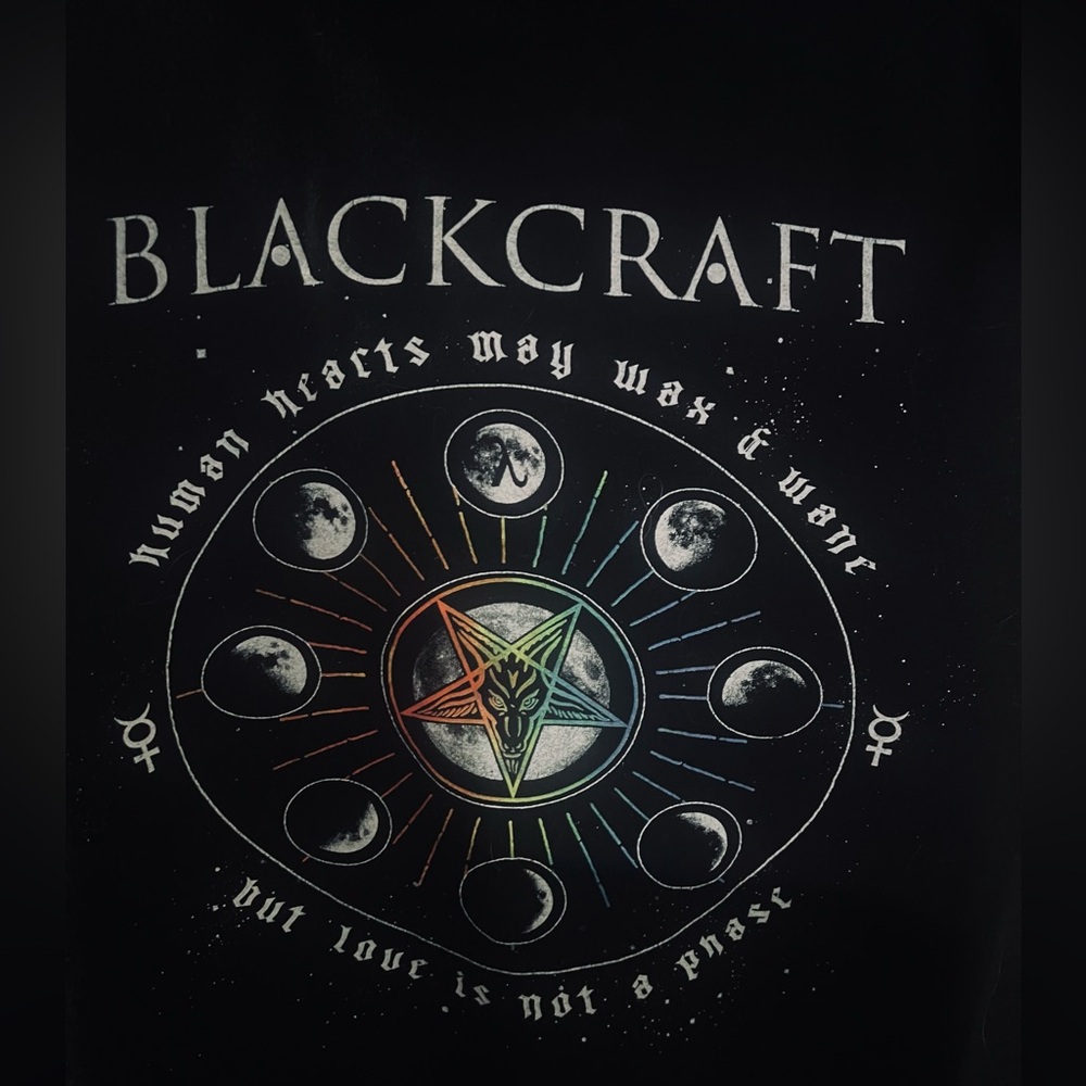 Black Craft Cult zip up "But love isn’t a phase Size Medium  (M) - Picture 5 of 5